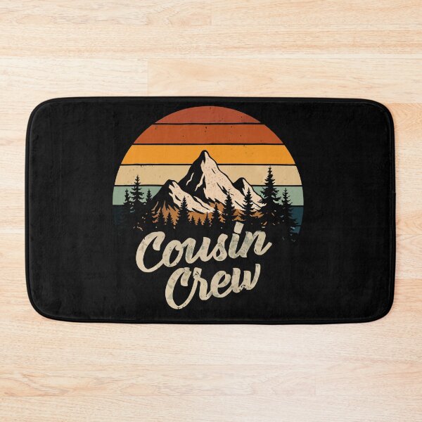 Item preview, Cousin Crew Mountain Hiking - Retro Sunset Outdoor Art designed and sold by BendyBeasts.