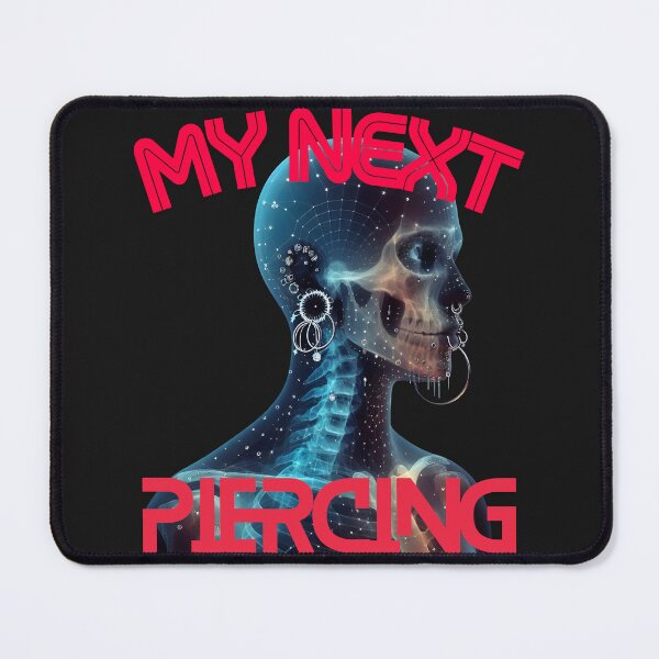 Item preview, My Next Piercing X-Ray Skull | Alternative Goth Punk Body Art Design designed and sold by Genius Geek.