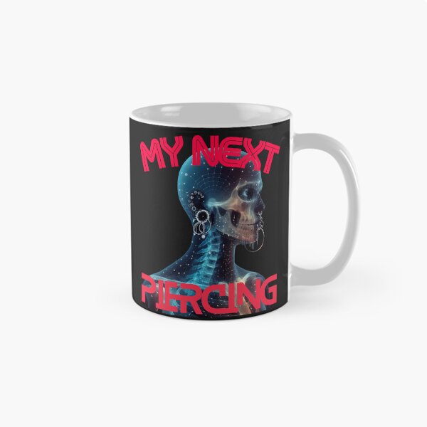 Item preview, My Next Piercing X-Ray Skull | Alternative Goth Punk Body Art Design designed and sold by Genius Geek.