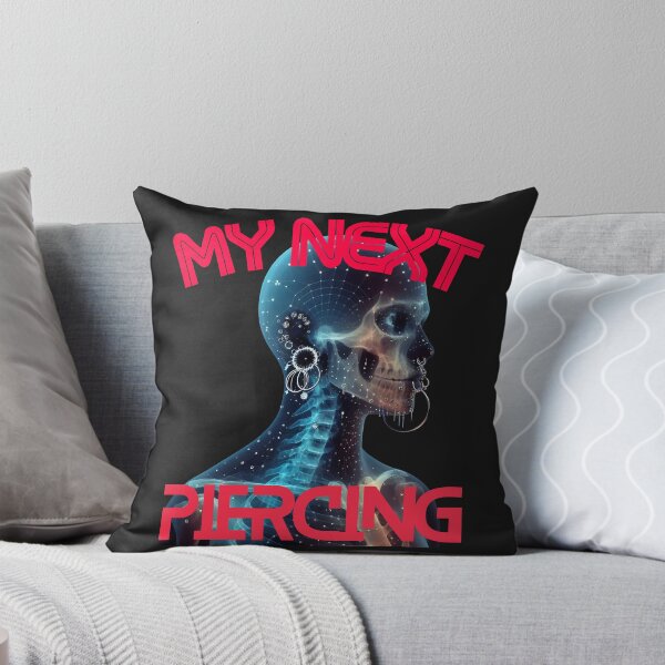 Item preview, My Next Piercing X-Ray Skull | Alternative Goth Punk Body Art Design designed and sold by Genius Geek.