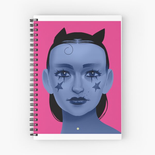 Item preview, Star Face Portrait Blue Devil Illustration designed and sold by Brokenfinger.