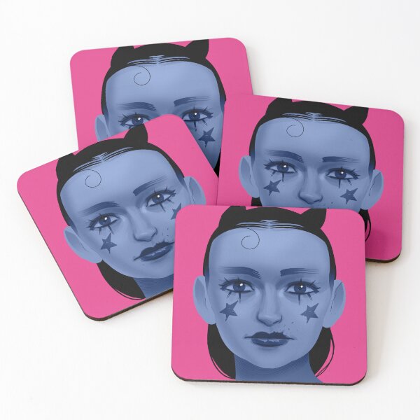Item preview, Star Face Portrait Blue Devil Illustration designed and sold by Brokenfinger.