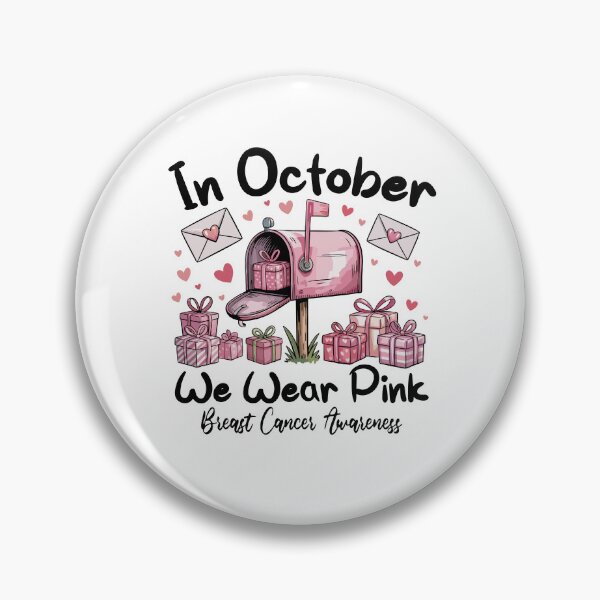 Item preview, In October We Wear Pink Breast Cancer Awareness  | Postal Worker Pink Ribbon | USPS Support Gift designed and sold by 76Valeria.