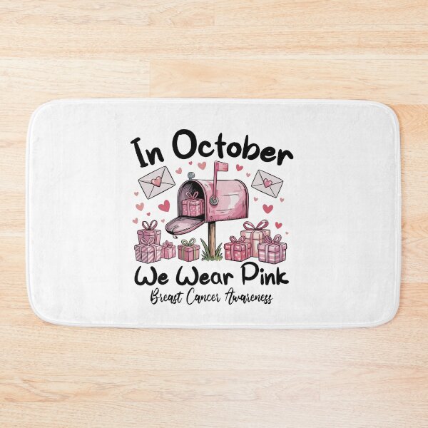 Item preview, In October We Wear Pink Breast Cancer Awareness  | Postal Worker Pink Ribbon | USPS Support Gift designed and sold by 76Valeria.