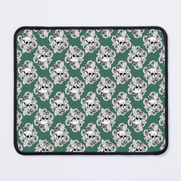 Item preview, Datura Skull Green Tile designed and sold by Moonlit Datura.