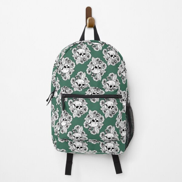 Item preview, Datura Skull Green Tile designed and sold by Moonlit Datura.