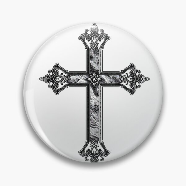 Item preview, Minimalist Gothic Design - Elegant Ornamental Cross designed and sold by FRADEX STORE.