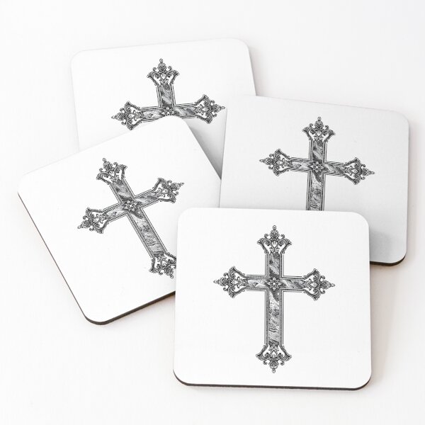 Item preview, Minimalist Gothic Design - Elegant Ornamental Cross designed and sold by FRADEX STORE.