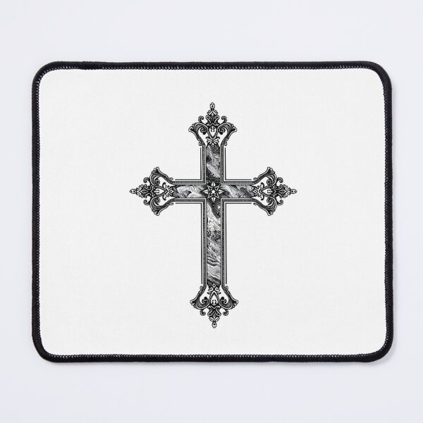 Item preview, Minimalist Gothic Design - Elegant Ornamental Cross designed and sold by FRADEX STORE.