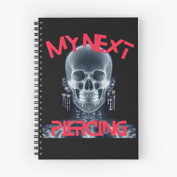 Item preview, My Next Piercing X-Ray Skull | Alternative Goth Punk Body Art Design designed and sold by Genius Geek.