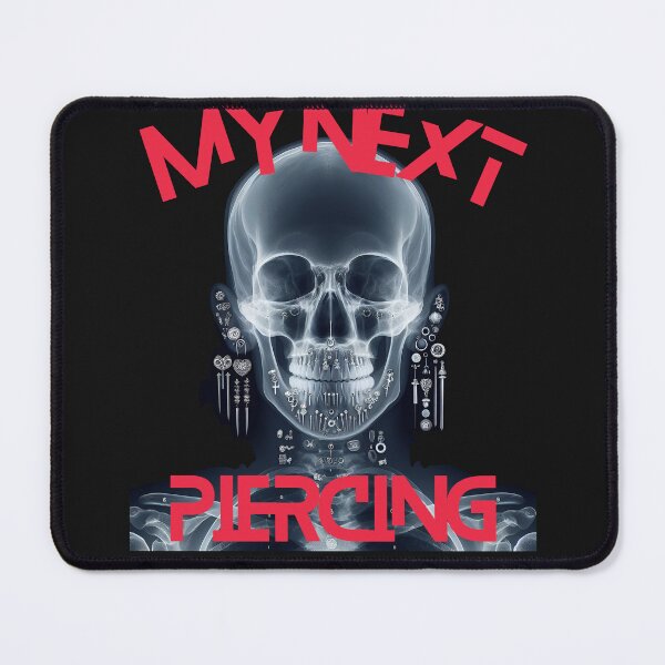 Item preview, My Next Piercing X-Ray Skull | Alternative Goth Punk Body Art Design designed and sold by Genius Geek.