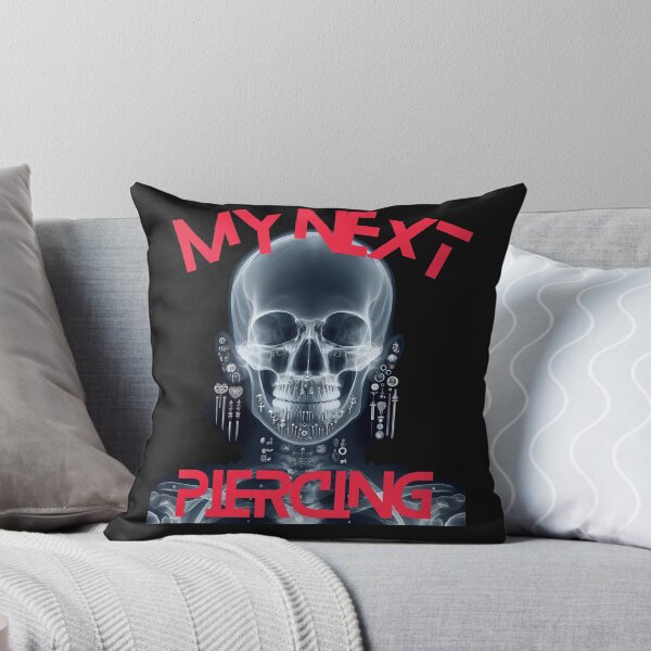 Item preview, My Next Piercing X-Ray Skull | Alternative Goth Punk Body Art Design designed and sold by Genius Geek.
