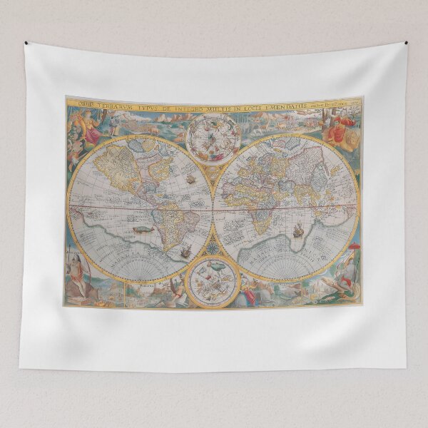 Item preview, Map Orbis Terrarum Typus from Integro Multis in Locis Emendatus (1594) designed and sold by interdesigner.