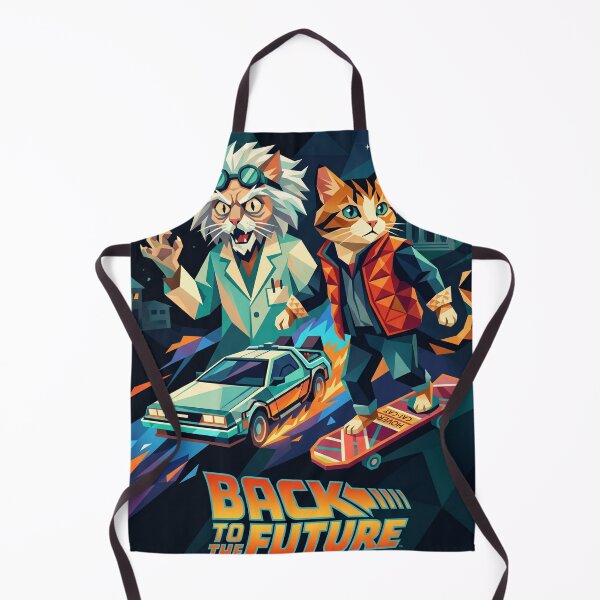 Item preview, Feline time traveler and mad scientist retro futuristic art designed and sold by TheCoolCatsMx.
