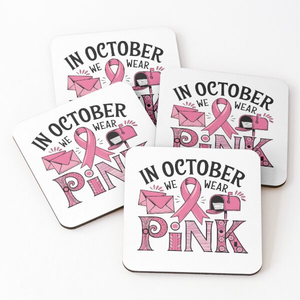 Item preview, In October We Wear Pink Breast Cancer Awareness  | Postal Worker Pink Ribbon | USPS Support Gift designed and sold by 76Valeria.