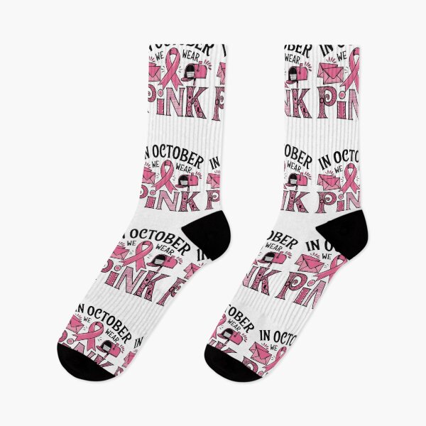 Item preview, In October We Wear Pink Breast Cancer Awareness  | Postal Worker Pink Ribbon | USPS Support Gift designed and sold by 76Valeria.