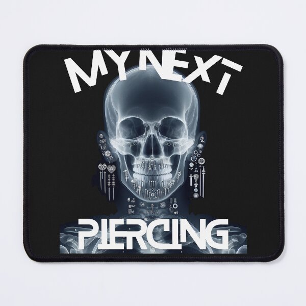 Item preview, My Next Piercing X-Ray Skull | Tattoo Rock Band Goth Punk Body Art Design designed and sold by Genius Geek.