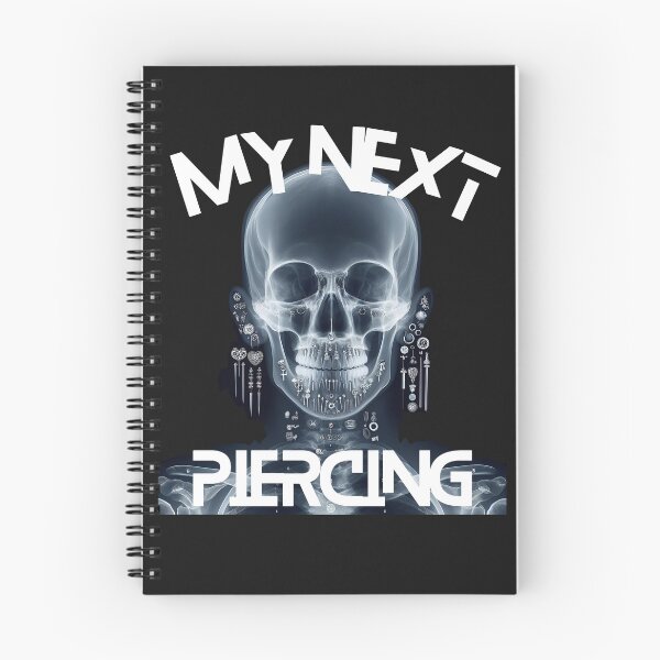 Item preview, My Next Piercing X-Ray Skull | Tattoo Rock Band Goth Punk Body Art Design designed and sold by Genius Geek.