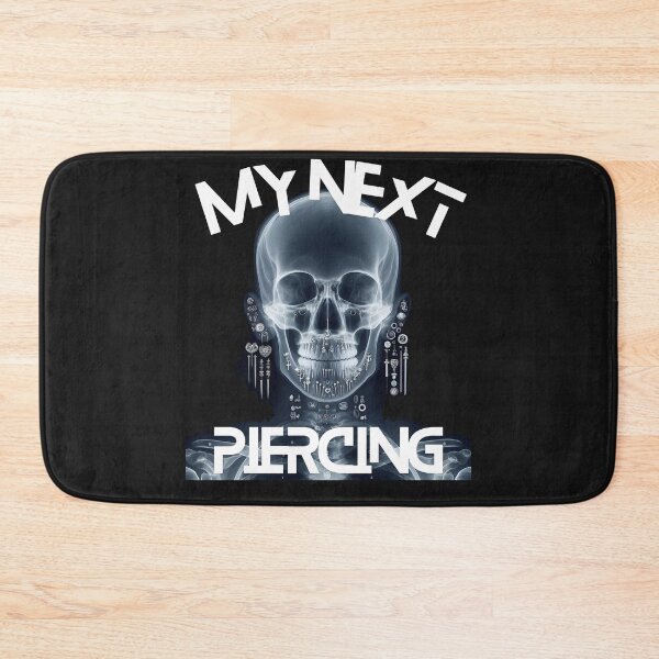 Item preview, My Next Piercing X-Ray Skull | Tattoo Rock Band Goth Punk Body Art Design designed and sold by Genius Geek.