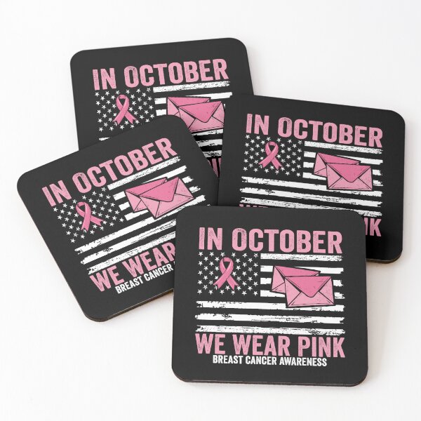 Item preview, In October We Wear Pink Breast Cancer Awareness  | Postal Worker Pink Ribbon | USPS Support Gift designed and sold by 76Valeria.