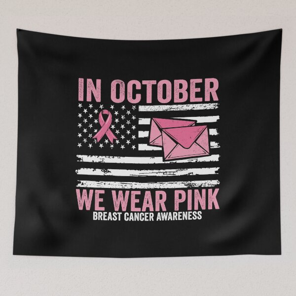 Item preview, In October We Wear Pink Breast Cancer Awareness  | Postal Worker Pink Ribbon | USPS Support Gift designed and sold by 76Valeria.