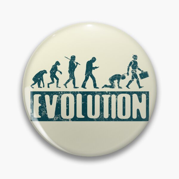 Item preview, No AI / Anti-AI Symbol - Evolution designed and sold by Frank J. Art.