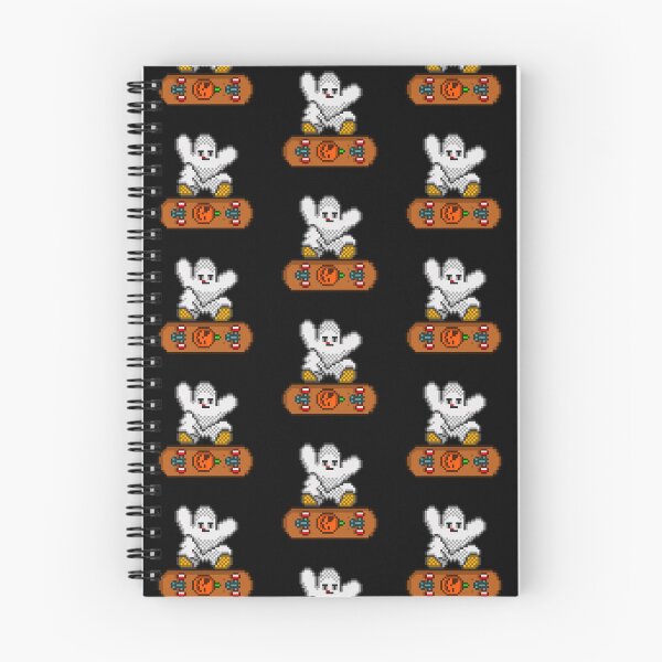Item preview, Spooky Skater Ghost Halloween Skateboard 8 Bit designed and sold by RetroRlx.