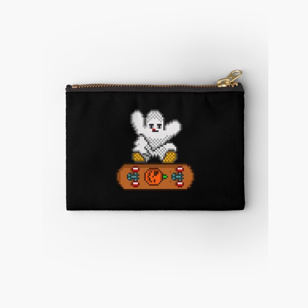 Item preview, Spooky Skater Ghost Halloween Skateboard 8 Bit designed and sold by RetroRlx.