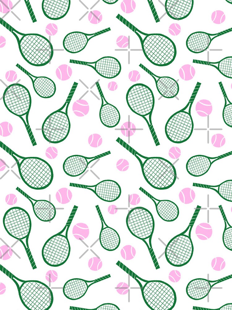 Thumbnail 4 of 4, iPhone Case, Hand-Drawn Tennis Racket Pattern designed and sold by emeraldlane.