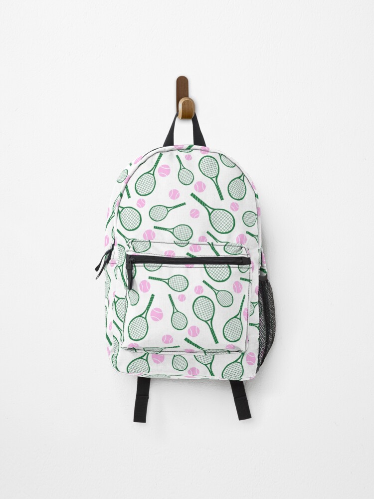 Thumbnail 1 of 3, Backpack, Hand-Drawn Tennis Racket Pattern designed and sold by emeraldlane.