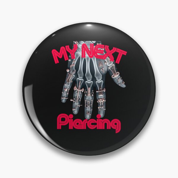 Item preview, My Next Piercing X-Ray Skull | Tattoo Rock Band Goth Punk Body Art Design designed and sold by Genius Geek.
