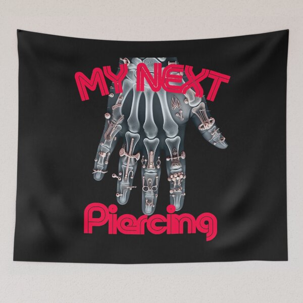 Item preview, My Next Piercing X-Ray Skull | Tattoo Rock Band Goth Punk Body Art Design designed and sold by Genius Geek.