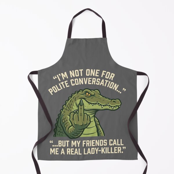 Item preview, Polite Conversation Lady Killer Alligator Middle Finger Quote designed and sold by Amir Faysal.