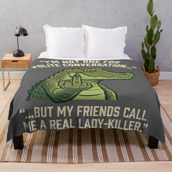 Item preview, Polite Conversation Lady Killer Alligator Middle Finger Quote designed and sold by Amir Faysal.