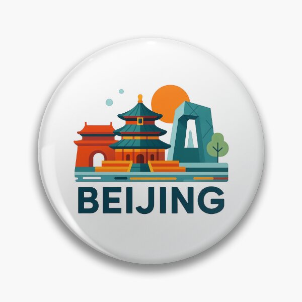 Item preview, I Love Beijing China Travel Souvenir - Temple of Heaven & Great Wall Art designed and sold by OzzFrequency.