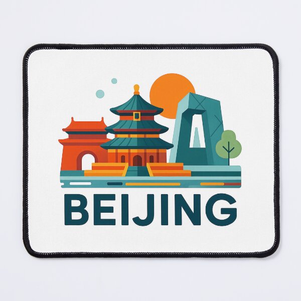 Item preview, I Love Beijing China Travel Souvenir - Temple of Heaven & Great Wall Art designed and sold by OzzFrequency.