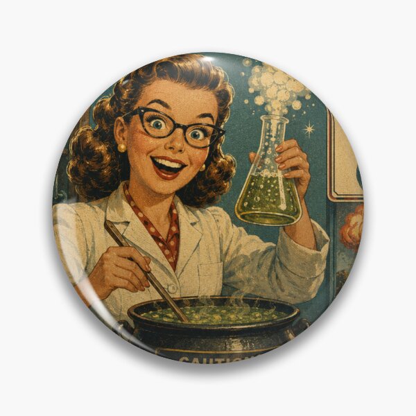 Item preview, Atomic Age Home Chemistry Vintage Retro Science Poster Art designed and sold by Mediagraphic.