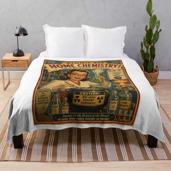 Item preview, Atomic Age Home Chemistry Vintage Retro Science Poster Art designed and sold by Mediagraphic.