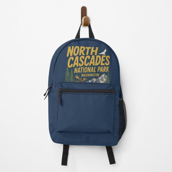 Item preview, North Cascades National Park Washington Cute Moose Landscape designed and sold by HowToCanadian.