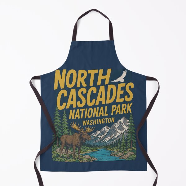 Artikelvorschau, North Cascades Nationalpark, Washington: Niedliche Elchlandschaft entworfen und verkauft von HowToCanadian.