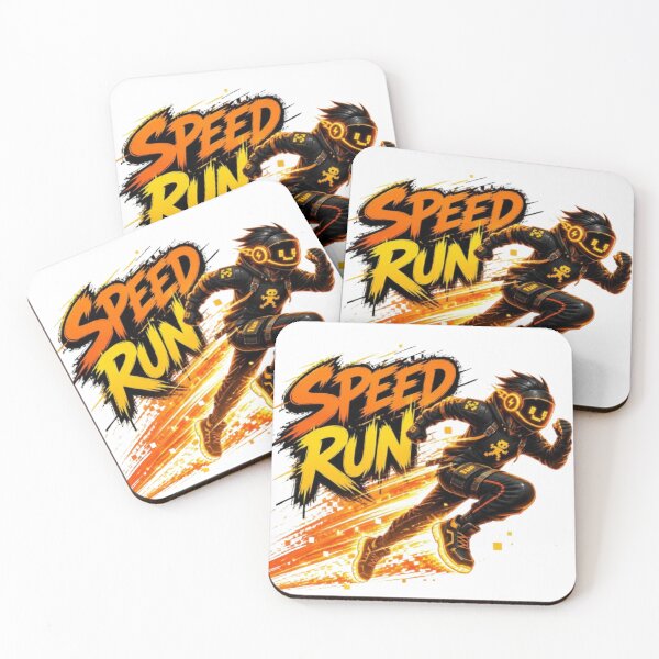 Item preview, SPEED RUN Gaming Sticker | Neon Esports Streetwear Graphic Design designed and sold by Stylestickers55.