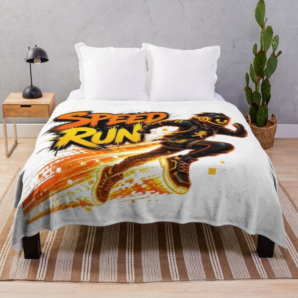 Item preview, SPEED RUN Gaming Sticker | Neon Esports Streetwear Graphic Design designed and sold by Stylestickers55.