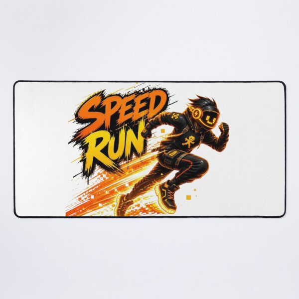 Item preview, SPEED RUN Gaming Sticker | Neon Esports Streetwear Graphic Design designed and sold by Stylestickers55.