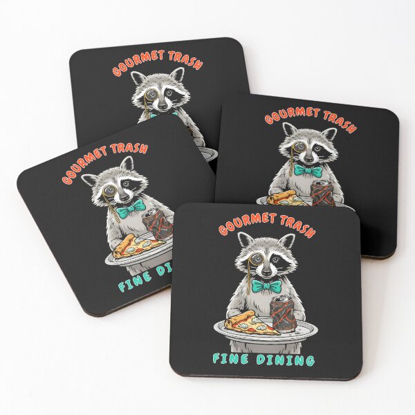 Item preview, Gourmet Trash Fine Dining Raccoon Funny Trash Panda Humor designed and sold by LeSoniPapaPrint.