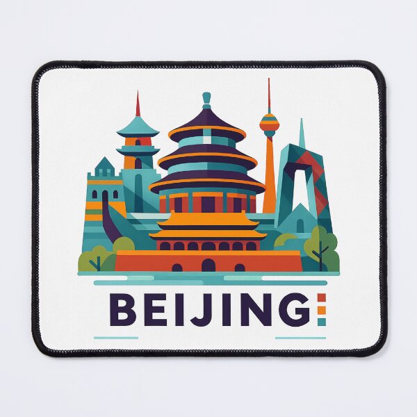 Item preview, Beijing China Travel Souvenir - Temple of Heaven & Great Wall Art designed and sold by OzzFrequency.
