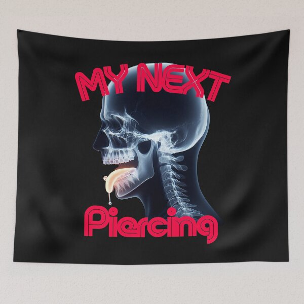 Item preview, My Next Piercing Punk Body Art X-Ray Head Pierce | Tattoo Rock Band Goth  designed and sold by Genius Geek.