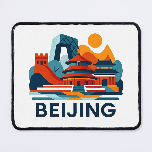 Item preview, Beijing China Travel Souvenir - Temple of Heaven & Great Wall Art designed and sold by OzzFrequency.