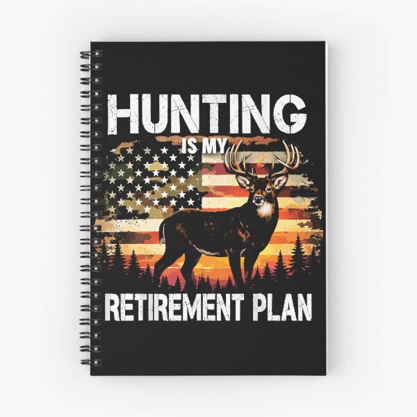 Item preview, Hunting Is My Retirement Plan - Deer American Flag Art designed and sold by BendyBeasts.