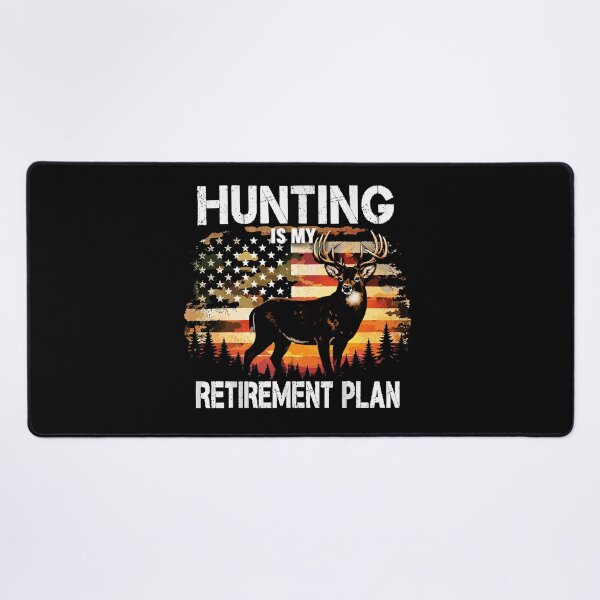 Item preview, Hunting Is My Retirement Plan - Deer American Flag Art designed and sold by BendyBeasts.