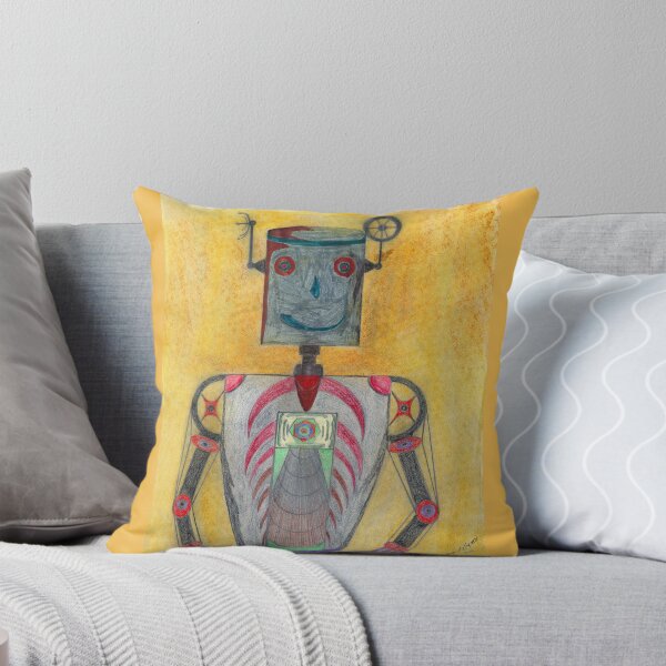 Item preview, smiling robot designed and sold by Haxson37art.